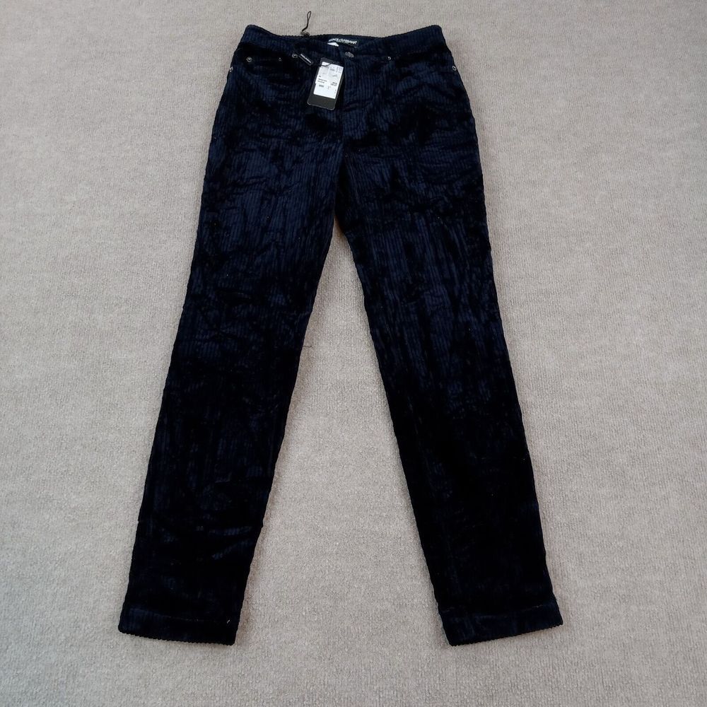 Dolce & Gabbana Pants Womens Size 40 (27x28) Blue Skinny Leg Stretch Corduroy